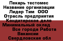 Пекарь-тестомес › Название организации ­ Лидер Тим, ООО › Отрасль предприятия ­ Кондитерское дело › Минимальный оклад ­ 25 000 - Все города Работа » Вакансии   . Свердловская обл.,Камышлов г.